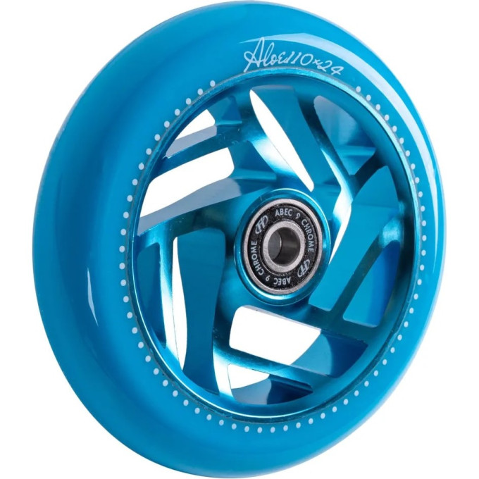 Колесо TECH TEAM для самоката X-Treme 110*24мм, Aloe, blue NN010275